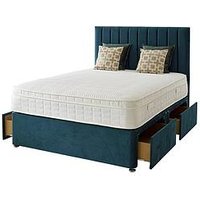 Shire Beds Liberty 1000 Pocket Memory Mattress And Upholstered Divan Base Bed Set (Headboard Sold Separately) - Fsc&Reg; Certified