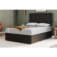 Sealy Ortho Plus Bronze Mattress + Premium Divan Bed, Carbon, No Drawer, Double