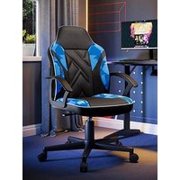 X Rocker Exclusive Saturn Ergonomic Pc Office Gaming Chair - Blue Camo