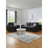The Very Collection Monaco 3 Seater Fabric Sofa + Chair