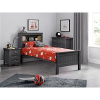 Julian Bowen Maine Bookcase Bed Single Anthracite Wooden Bed