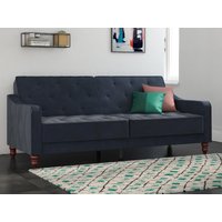 Dorel Vintage Tufted Blue Velvet Sofa Bed