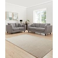 Very Home Cala Fabric 3 Seater + 2 Seater Sofa Set (Buy & Save!)