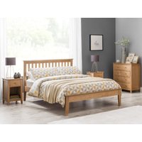 Julian Bowen Salerno Double Oak Wooden Bed