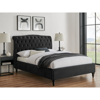 Limelight Rosa King Size Black Fabric Bed
