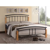 Time Living Tetras King Size Black Metal Bed