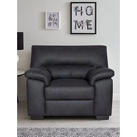 Very Home Danielle Faux Leather Armchair - Black - Fsc&Reg; Certified