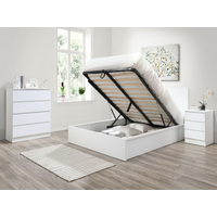 Birlea Oslo Ottoman King Size White Ottoman Bed