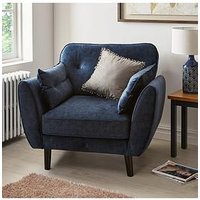 Very Home Paulo Fabric Armchair - Navy - Fsc&Reg; Certified