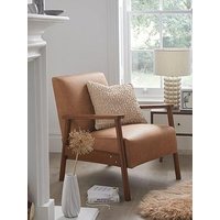 Very Home Ethan Faux Leather Accent Armchair - Tan - Fsc&Reg; Certified