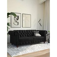 Dorel Home Felix Velvet Fabric Chesterfield Sofa Bed