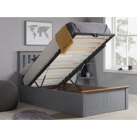 Birlea Phoenix Ottoman Stone Grey Single Ottoman Bed