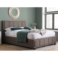 Birlea Hannover Fabric Grey Small Double Grey Fabric Bed