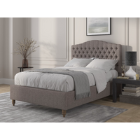 British Bed Company Alice King Size Venice Grey Fabric Bed