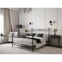 Snuggle Beds Aria King Size Black Metal Bed
