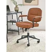 The Very Collection Byrne Faux Leather Office Chair - Tan - Fsc&Reg; Certified