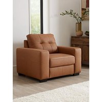 Very Home Standard Back Leather Armchair
