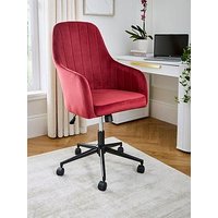 The Very Collection Molby Fabric Office Chair - Burgundy/Black - Fsc&Reg; Certified