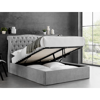 Limelight Rosa Storage King Size Light Grey Ottoman Bed