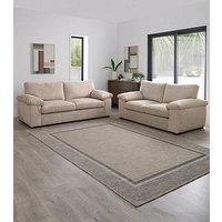 Very Home Amalfi Standard Back 3 + 2 Seater Sofa Set - Cream (Buy & Save!) - Fsc&Reg; Certified