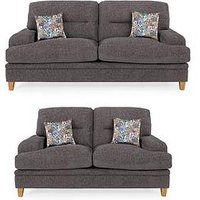 Very Home Trieste 3 Seater + 2 Seater Fabric Sofa Set (Buy And Save!) - Made To Order In The Uk