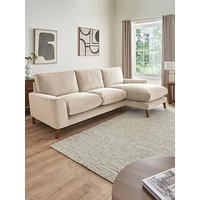 Very Home Astrid Velvet Right Hand Chaise Sofa - Fsc&Reg; Certified