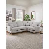Very Home Bay Stripe Right Hand Double Arm Corner Group Sofa - Made To Order In The Uk