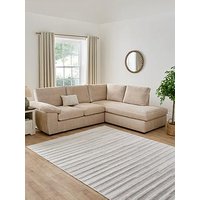 Very Home Salerno Standard Seater Fabric Right Hand Corner Chaise Sofa - Natural - Fsc&Reg; Certified