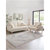 Michelle Keegan Home Hepburn 3 Seater Fabric Sofa + Armchair (Buy & Save!)