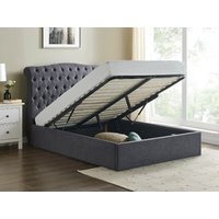 Limelight Rosa Storage Double Dark Grey Ottoman Bed