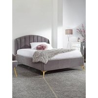 Gfw Pettine End Lift Up Ottoman Storage Bed With Sleepycastle Mattress Options (Buy & Save!) - Grey - Bedframe + Premium Mattress