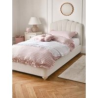 Very Home Shelly Boucle Kids Single Bed With Mattress Options (Buy & Save!) - Bed Frame With Standard Mattress