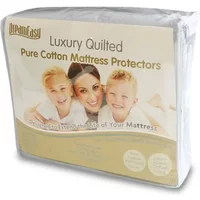 Harwood Textiles Luxury Quilted Pure Cotton Mattress Protector - 6ft Super King Size