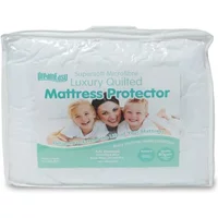 Harwood Textiles Supersoft Microfibre Luxury Quilted Mattress Protector - 4ft Small Double