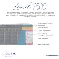 Laurel 3D Comfort luxury temperature  regulated spinal support mattress