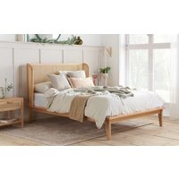 Birlea Astrid Wooden Rattan Bed Frame, Double