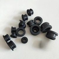 1/2/3/5/8/10Pcs Silicone Rubber Snap-on Grommet Hole Plugs End Caps Bung Wire Cable Protect Bush Black 4.5mm-30mm