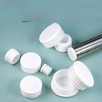 1-20Pcs White Round Plastic Blanking End Caps Tube Pipe Inserts Plug Bung 13mm-114mm