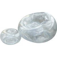 1set Inflatable transparent film sofa combination, sequin home pvc convenient seat home sofa combination folding casual portable