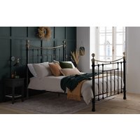 Birlea Bronte Metal Bed Frame, King Size, Cream