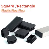 3/5/10/20/30/50pcs Rectangular Pipe Plug Square Plastic Blanking End Caps Table Pipe Inserts Plug Anti Slip Furniture Foot Cover