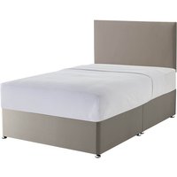 Silentnight Sandstone Divan Bed, King Size, No Headboard Required, Full Ottoman Storage
