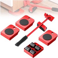 300KG Heavy Duty Furniture Lifter Transport Mover Lifter Slides Wheel Easy Furniture Mover Tool Set Wheel Roller Bar Hand Tools