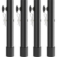 4pcs Table Leg Extenders for Folding Tables, Folding Table Leg Extensions for Straight and Bent Legs
