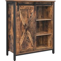VASAGLE Storage Cabinet, Sideboard, Multipurpose Cabinet, Adjustable Shelves, Sliding Door, Steel Frame
