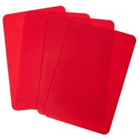 4 Pcs Anti slip Shoe Protectors Red Rubber Durable Transparent Self Adhesive Sole Stickers Suitable All Shoes Sizes Furniture