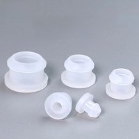 4.5mm-50.6mm Transparent Silicone Rubber Snap-on Grommet Hole Plugs End Caps Bung Wire Cable Protect Bush