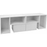 TV Stand Modern  TV Media Console Table Anti Crack Stable Support TV Cabinet Delicate Touch with Drawer for Living Room