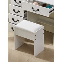 Vanity Chair Dressing Table Stool Makeup Bench Chair Soft Padded Cushion Seat