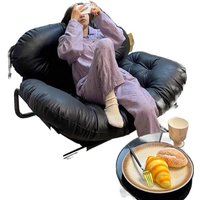 Warming Lazy Sofa Home Midday Rest Living Room Casual Single Sofa Chair Bedroom Small Apartment Balcony Vintage Style Chair